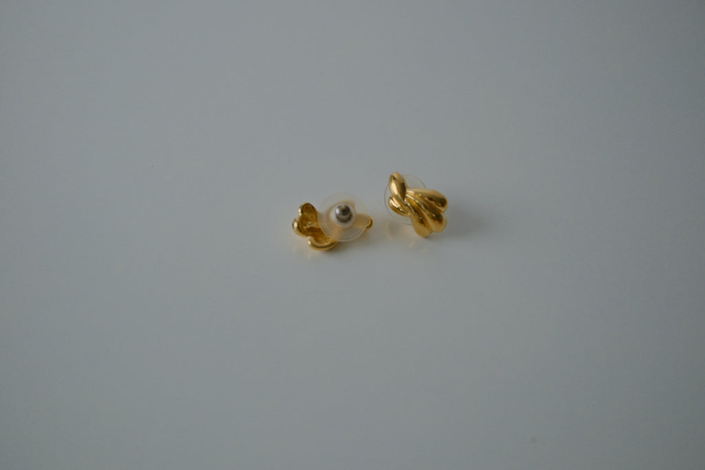 Vintage Gold Trifari Knot Earrings