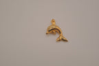Classic gold toned dolphin pendant