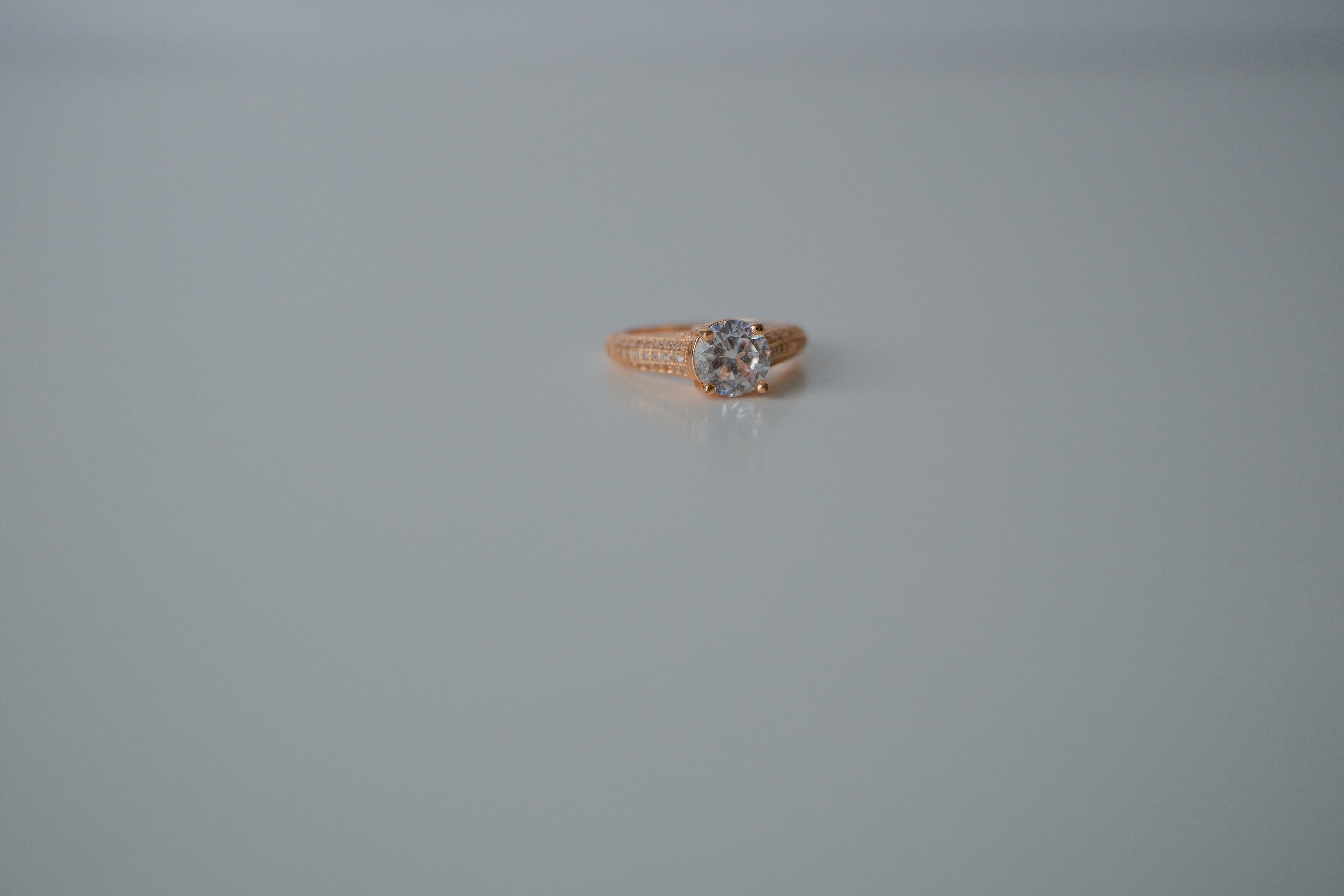 18K Gold Plated Rose Gold Ring