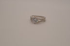 925 Silver Split Shank Engagement/Wedding Ring