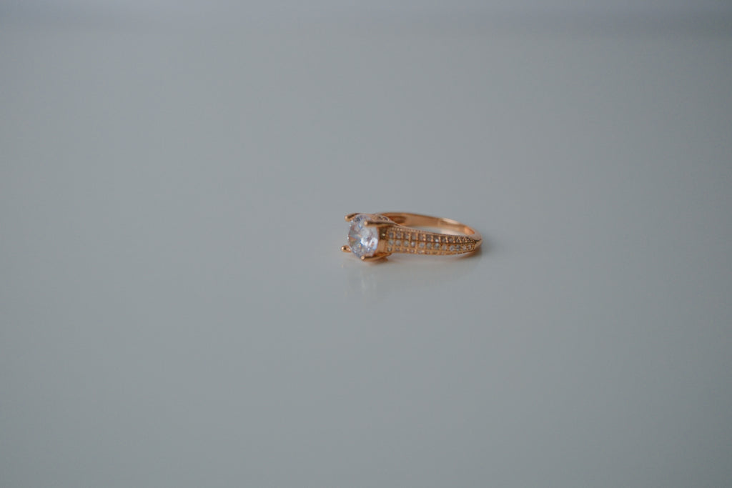 18K Gold Plated Rose Gold Ring