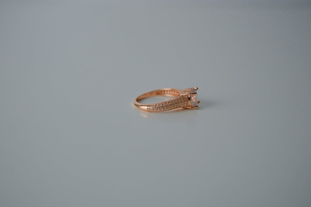 18K Gold Plated Rose Gold Ring