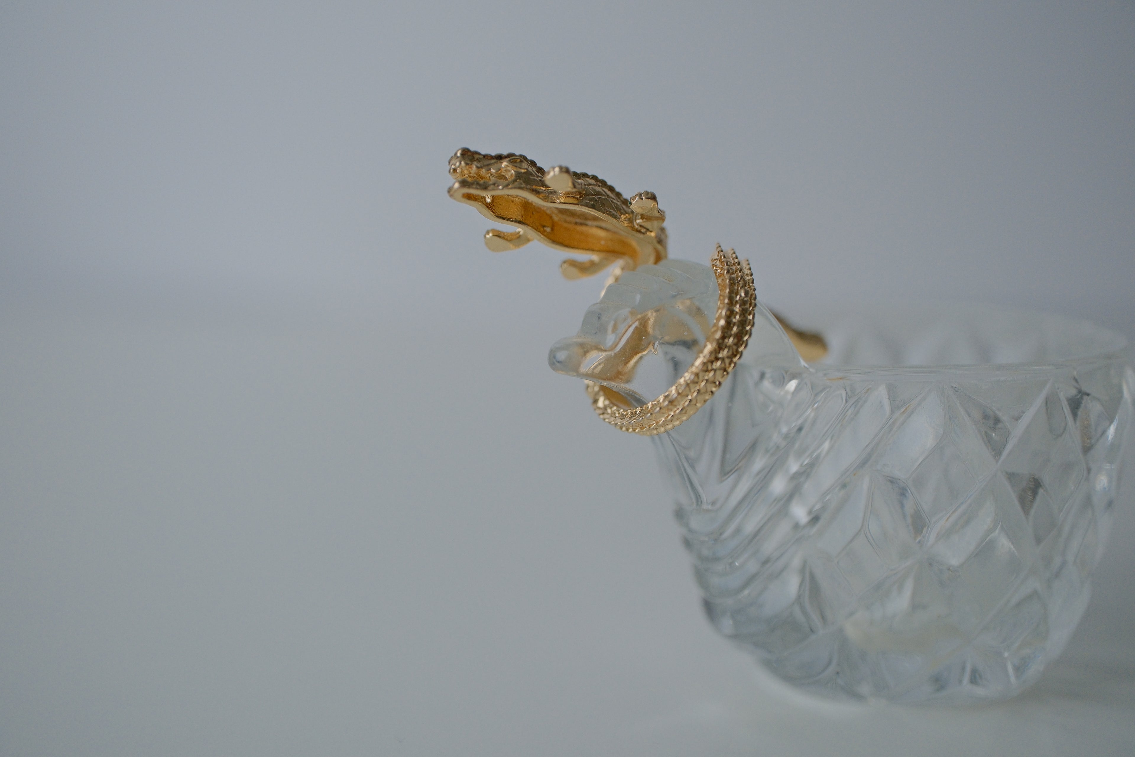 Crocodile Gold Tone Ring