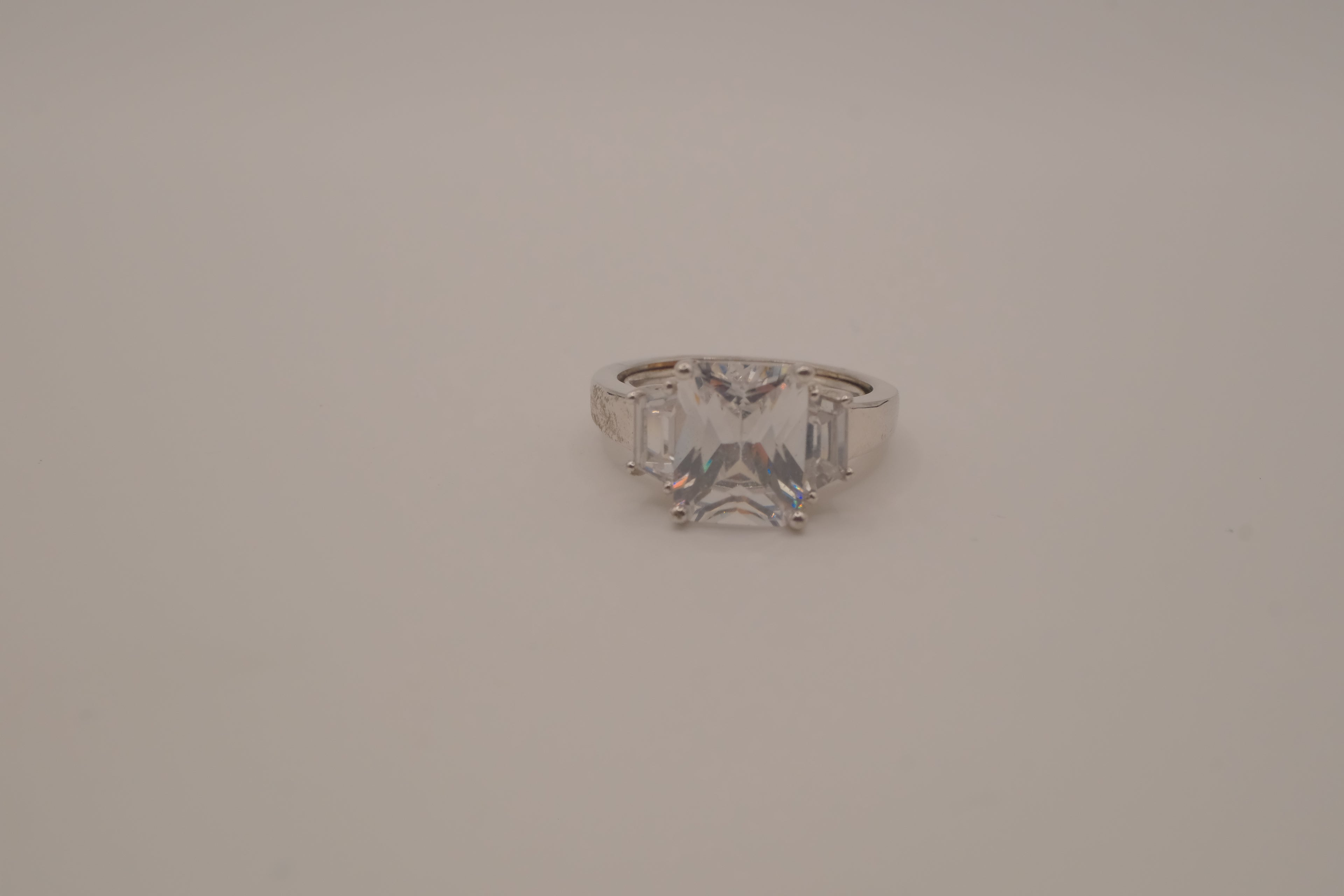 Vintage Avon 3-stone "Engaging CZ" ring