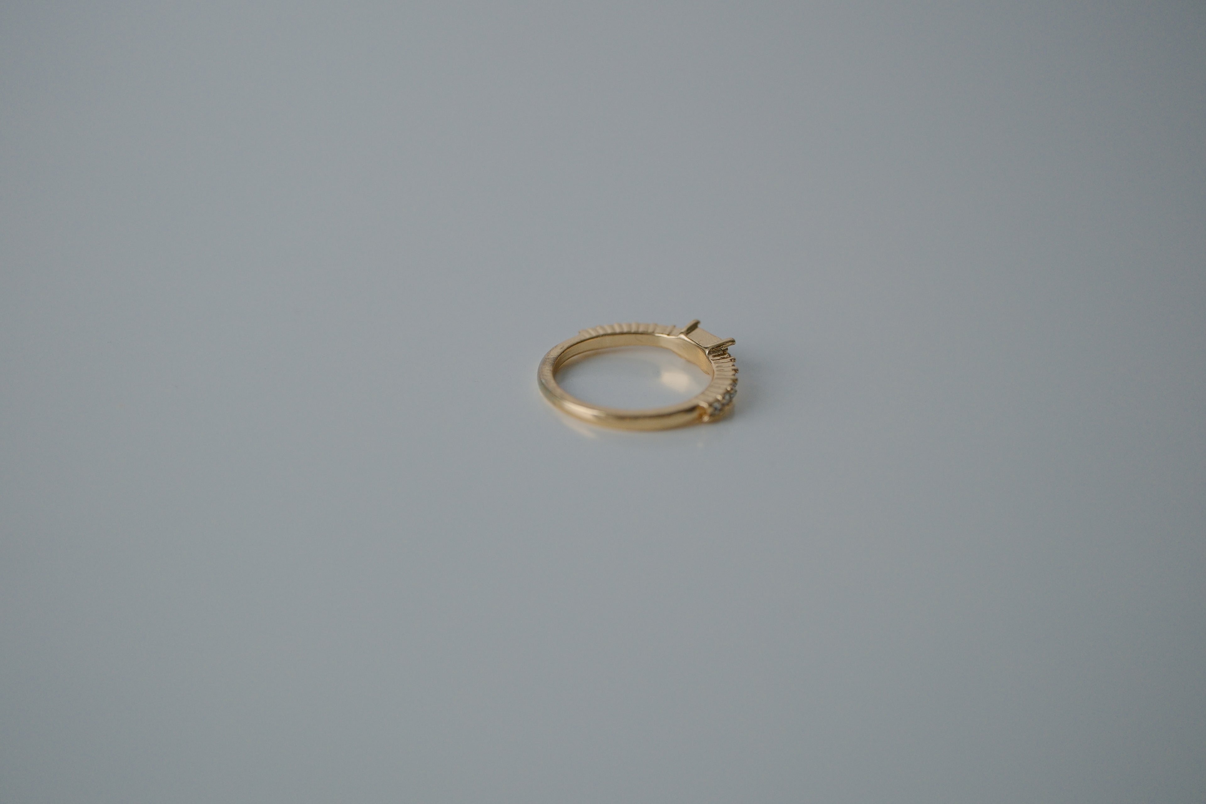 Gold Baguette Ruby Ring