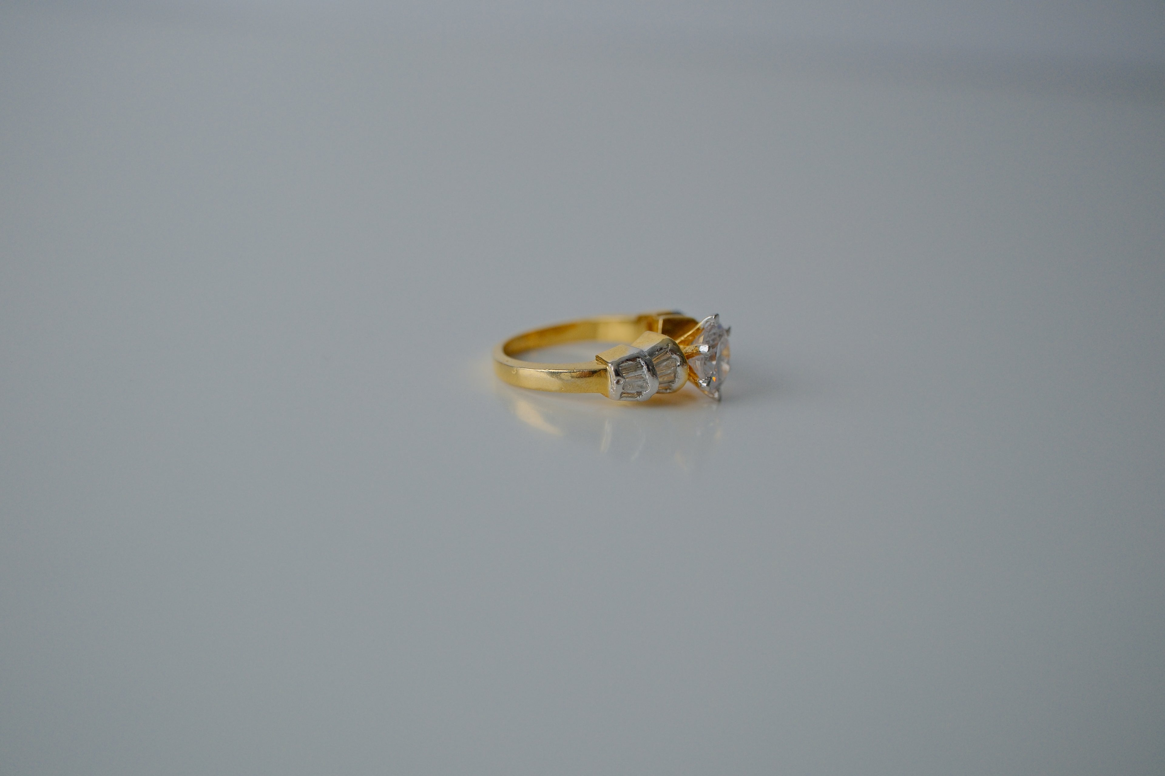 Gold Prong Set Ring