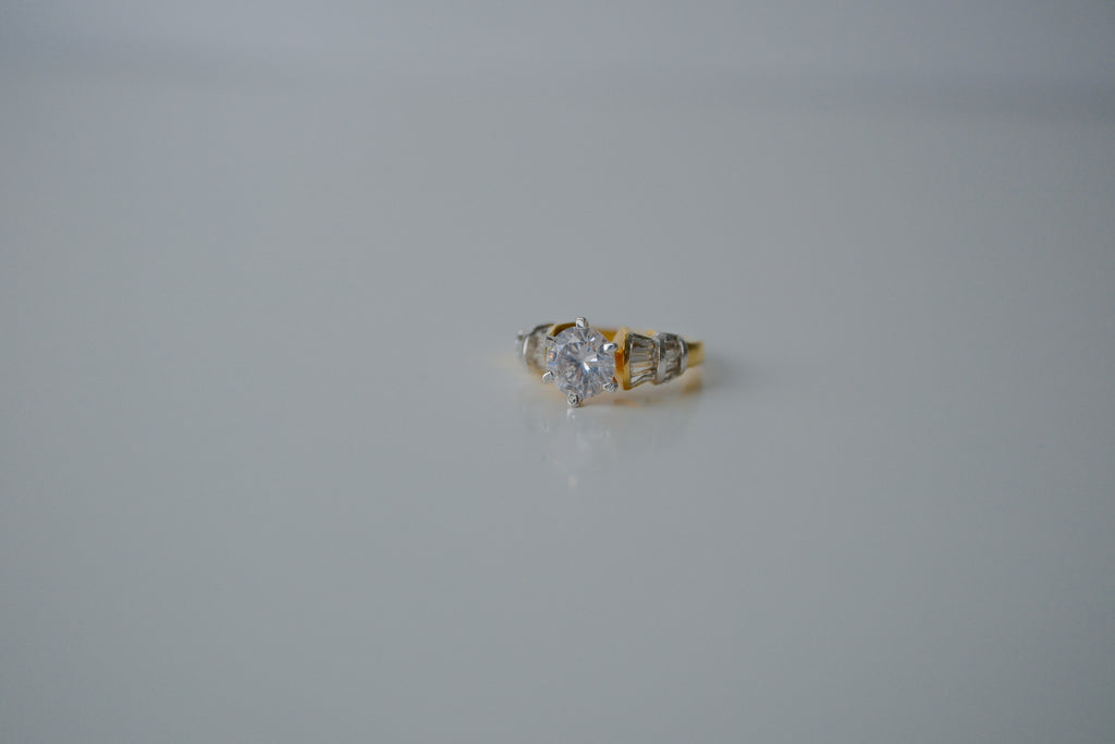 Gold Prong Set Ring