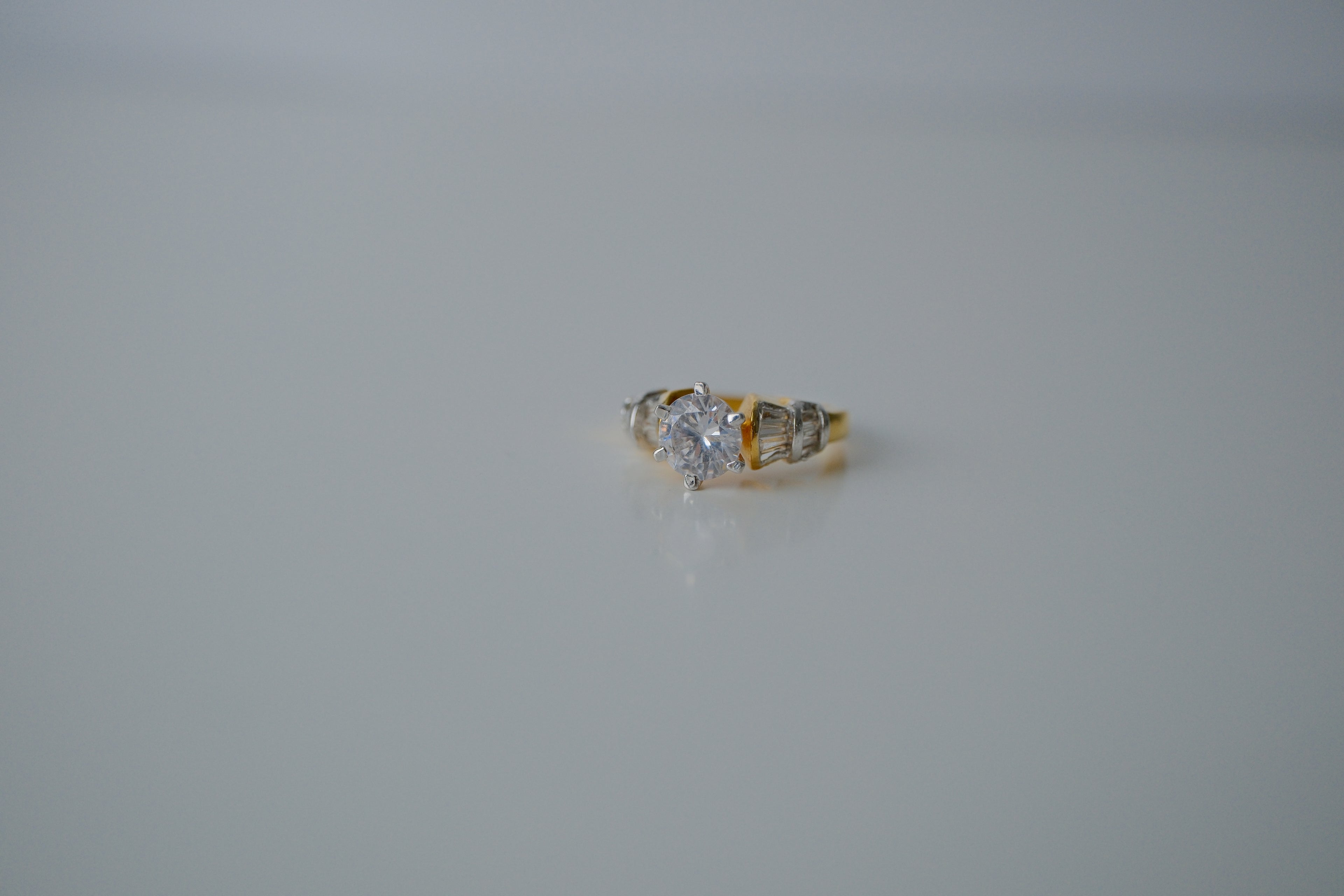 Gold Prong Set Ring