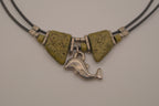 Boho dolphin choker necklace