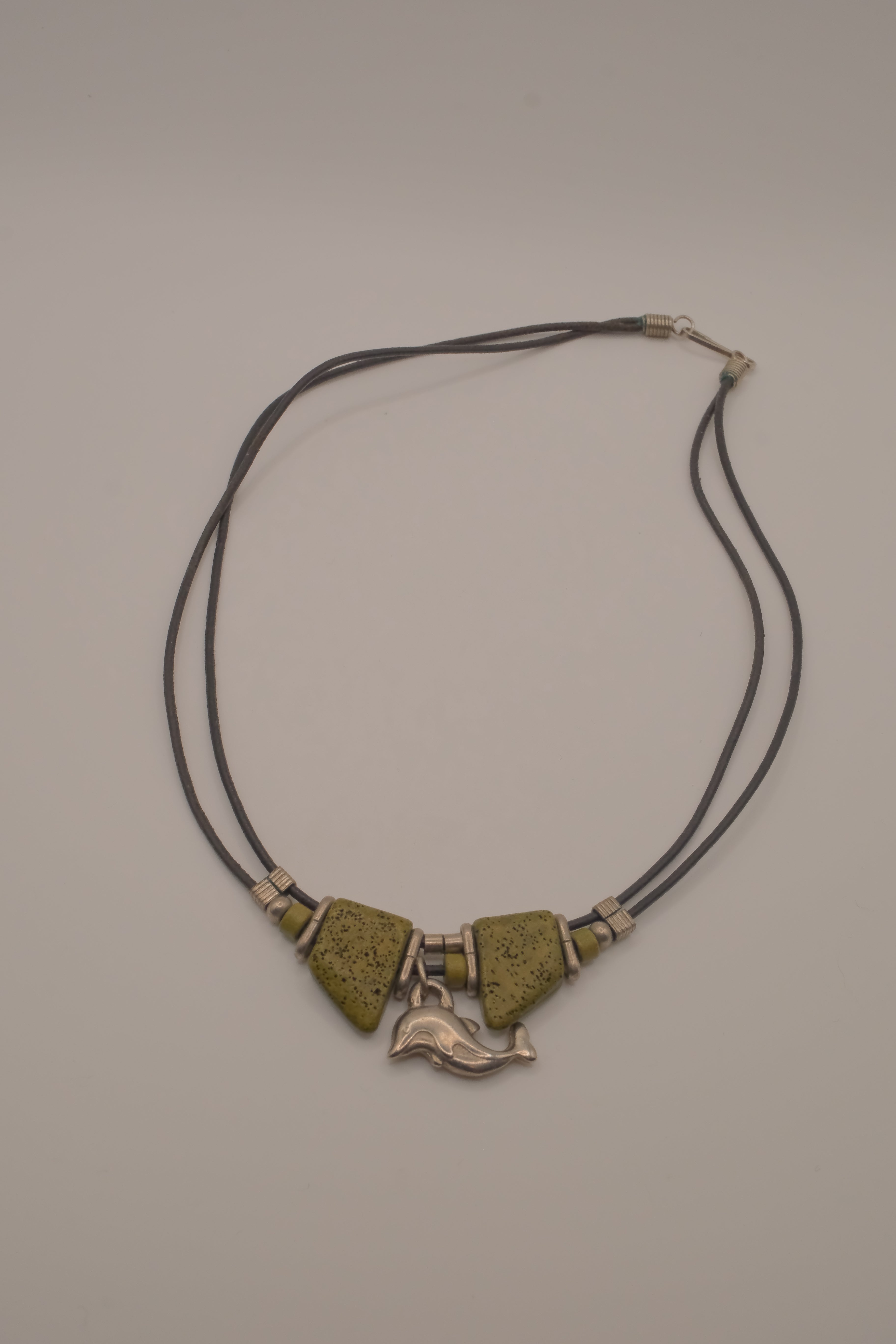 Boho dolphin choker necklace