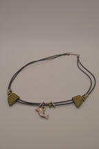 Boho dolphin choker necklace