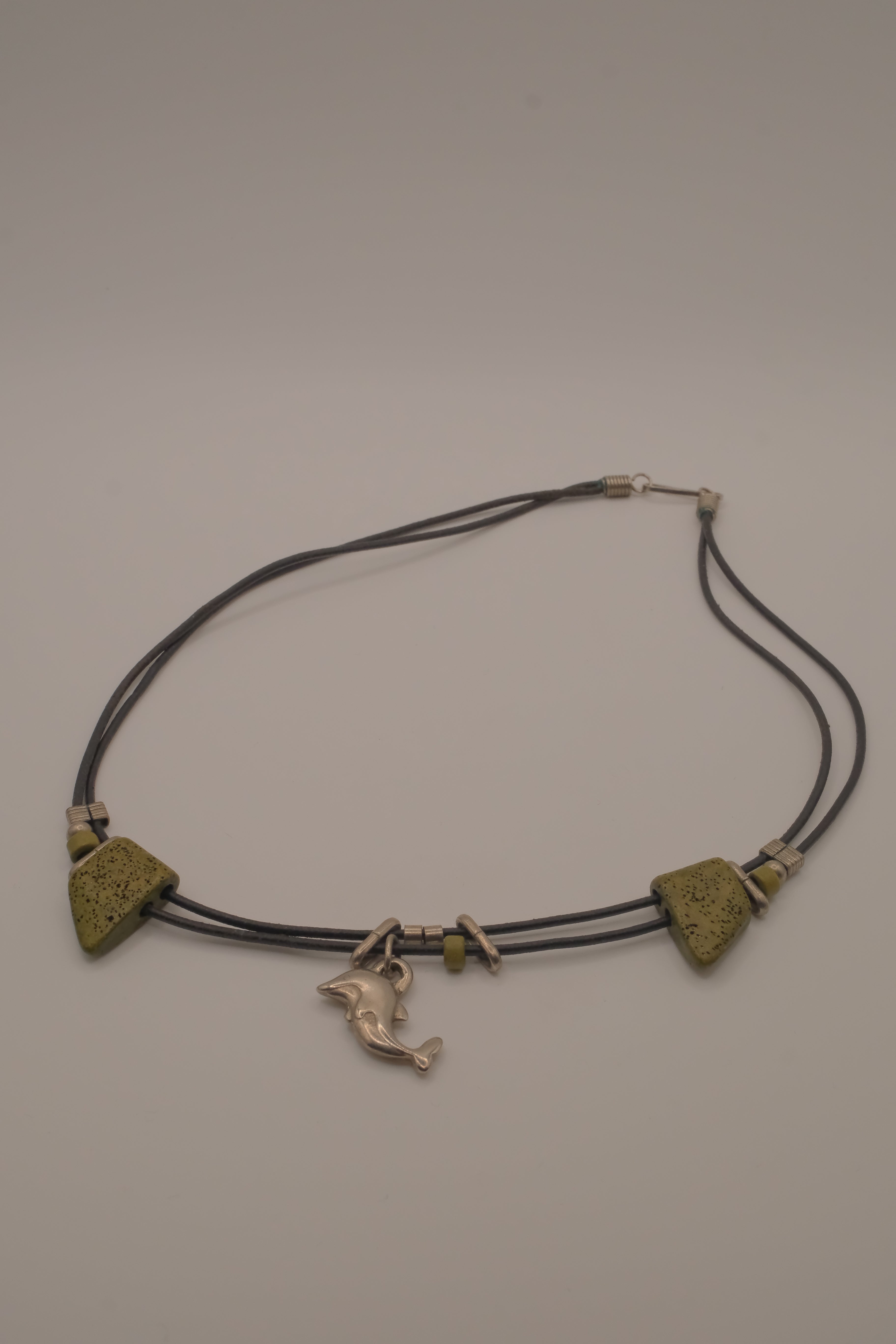Boho dolphin choker necklace