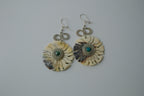 Vintage Artisan Shell Dangle Earrings