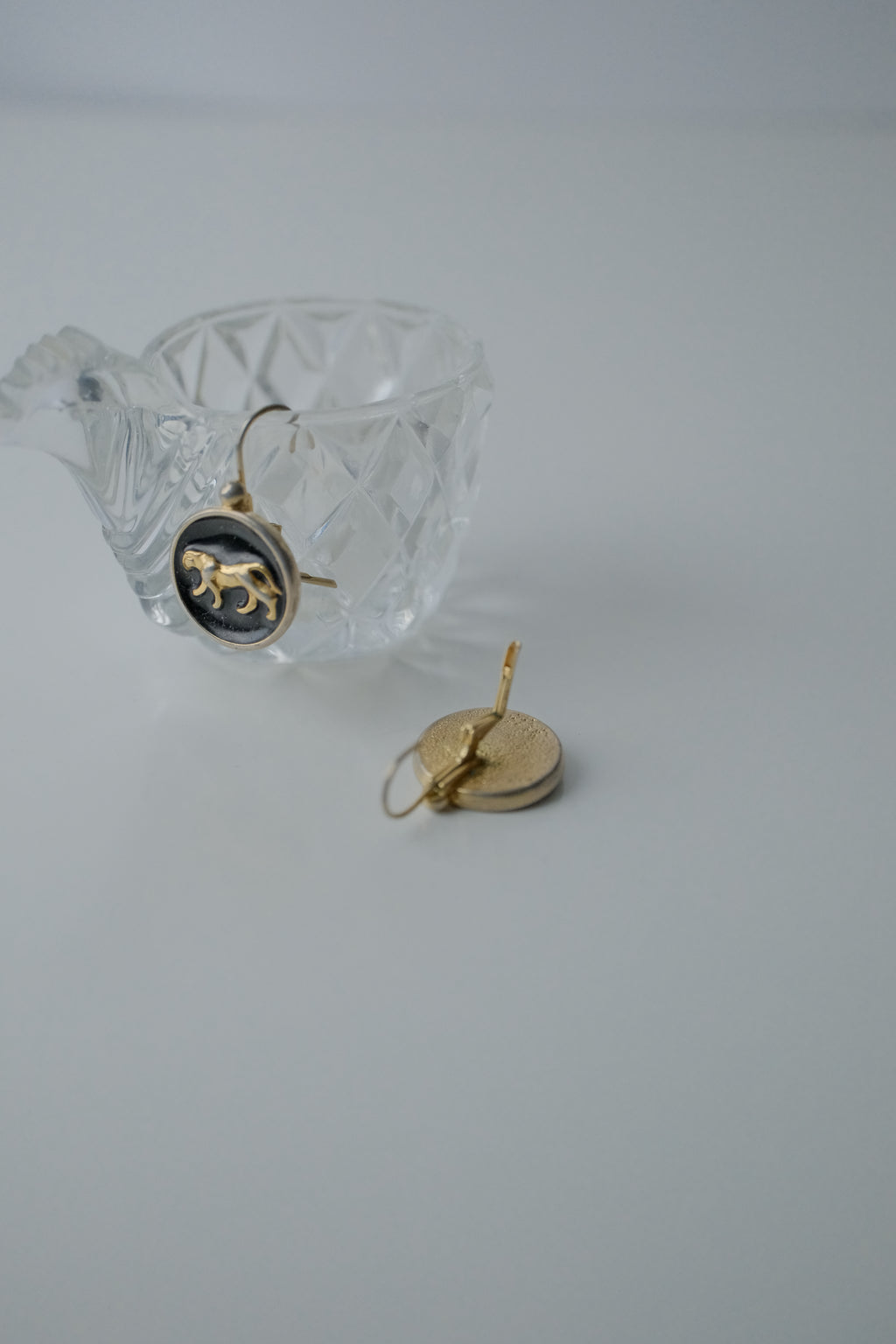 Vintage Panther Drop Earrings