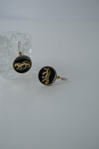 Vintage Panther Drop Earrings