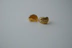 Vintage Gold Tone Swirl Clip-On Earrings