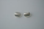 Vintage Silver Dome Stud Earrings