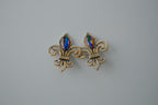Vintage Fleur-de-lis Clip-On Earrings