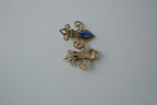 Vintage Fleur-de-lis Clip-On Earrings