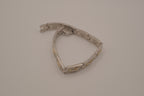 Two-tone dolphin design link bracelet