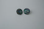 Vintage Abalone Geometric Earrings