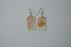 Vintage Mother of Pearl Slice Dangle Earrings