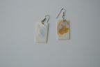 Vintage Mother of Pearl Slice Dangle Earrings