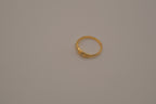 Victorian-style gold tone trilogy ring