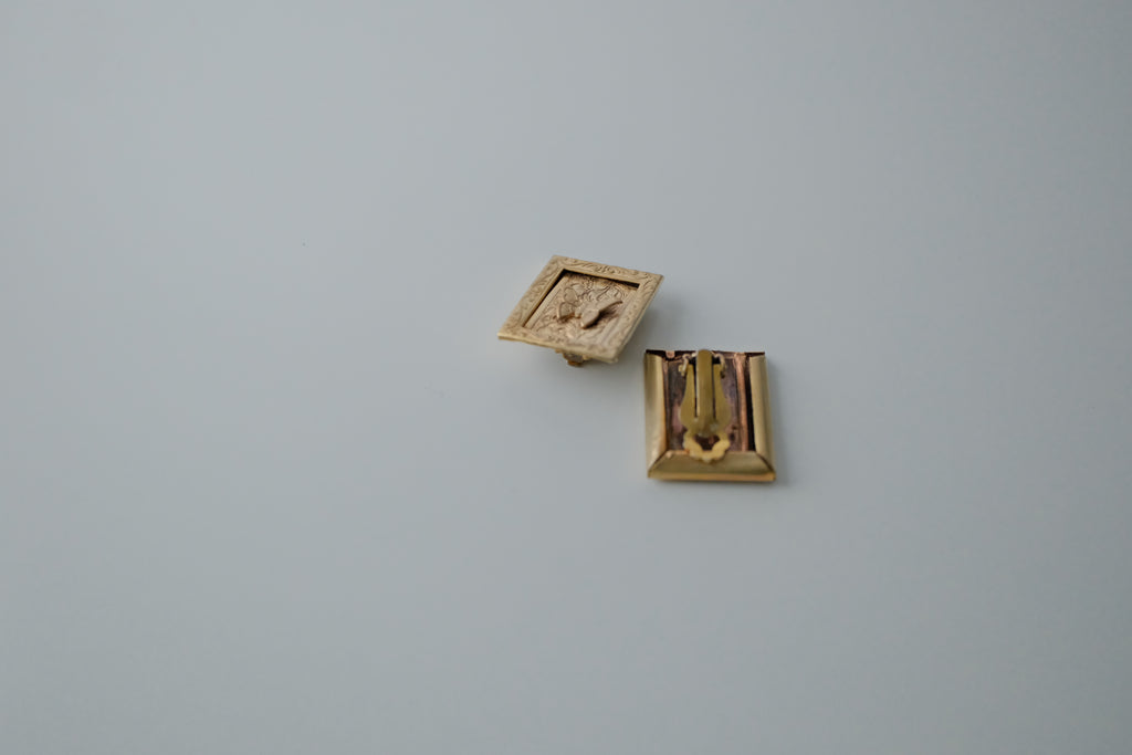 Vintage Butterfly Book Earrings