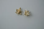 Vintage Sarah Coventry Two-Tone Leaf Earrings