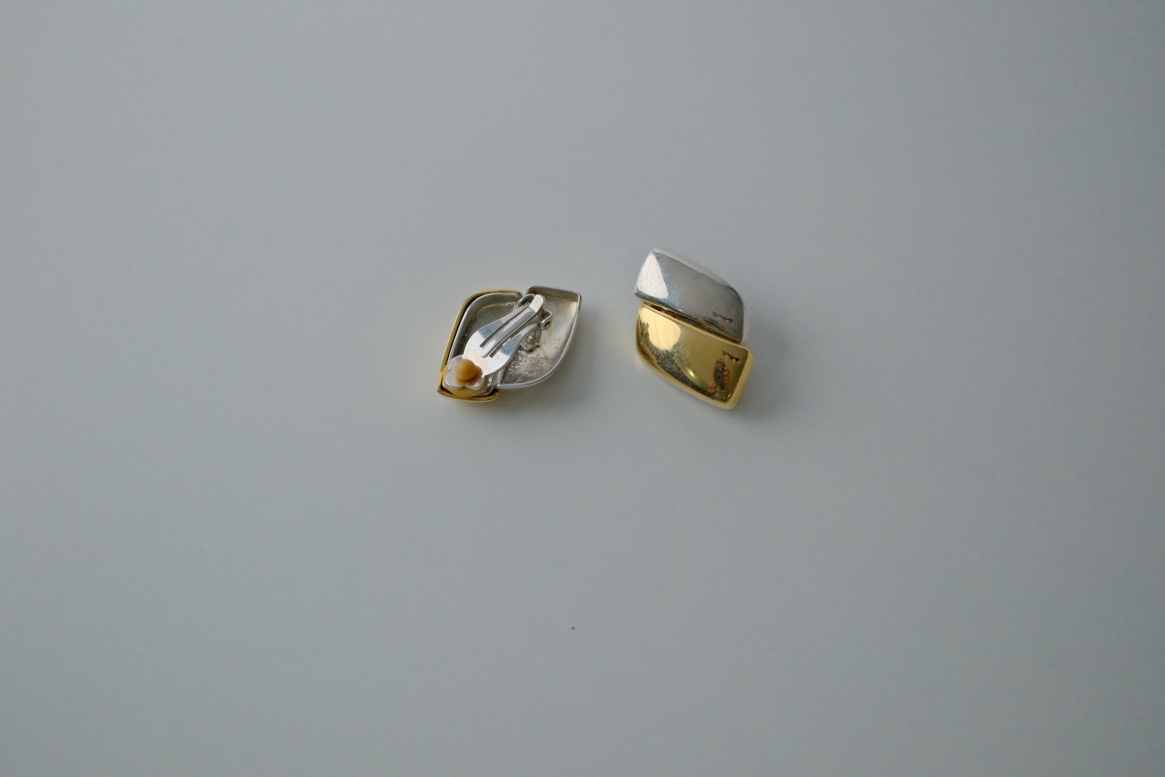 Vintage Two-Tone Statement Earrings