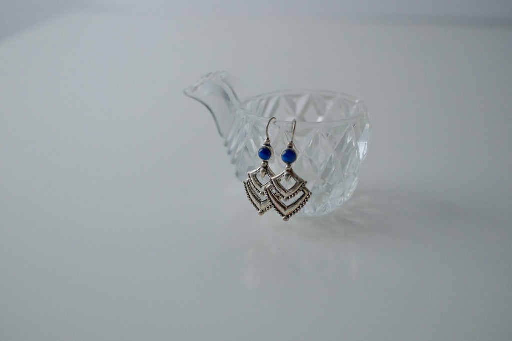 Vintage Avon Lapiz Lazuli Earrings