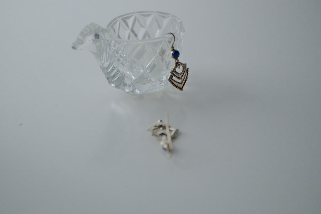 Vintage Avon Lapiz Lazuli Earrings