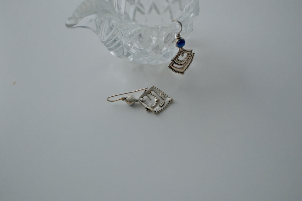 Vintage Avon Lapiz Lazuli Earrings