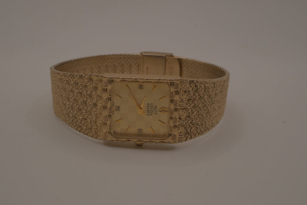 Vintage Geneve Gold quartz dress watch