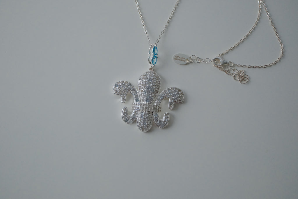 Sterling Silver Fleur-de-Lis Necklace