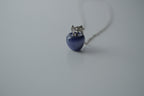 Sterling Silver Apple Stone Necklace