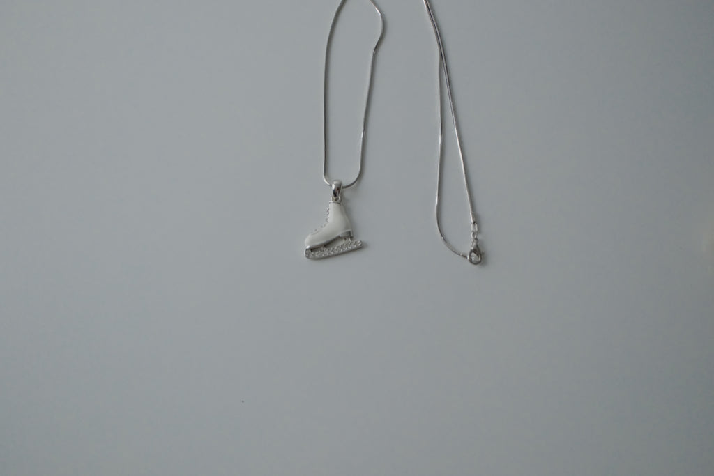 Vintage Figure Skate Necklace