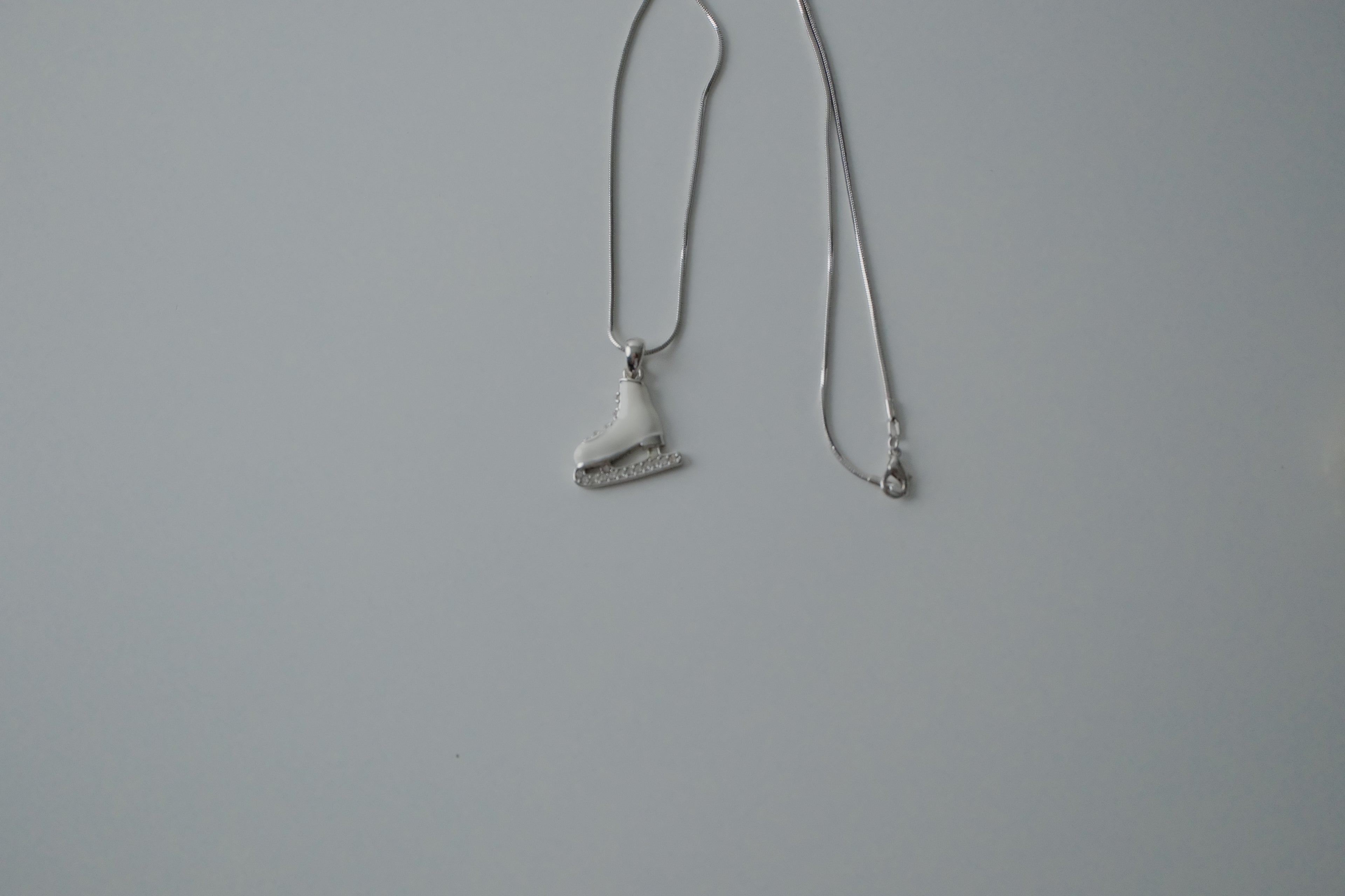 Vintage Figure Skate Necklace