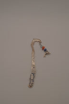 Silver tone dolphin bookmark hook