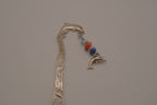 Silver tone dolphin bookmark hook