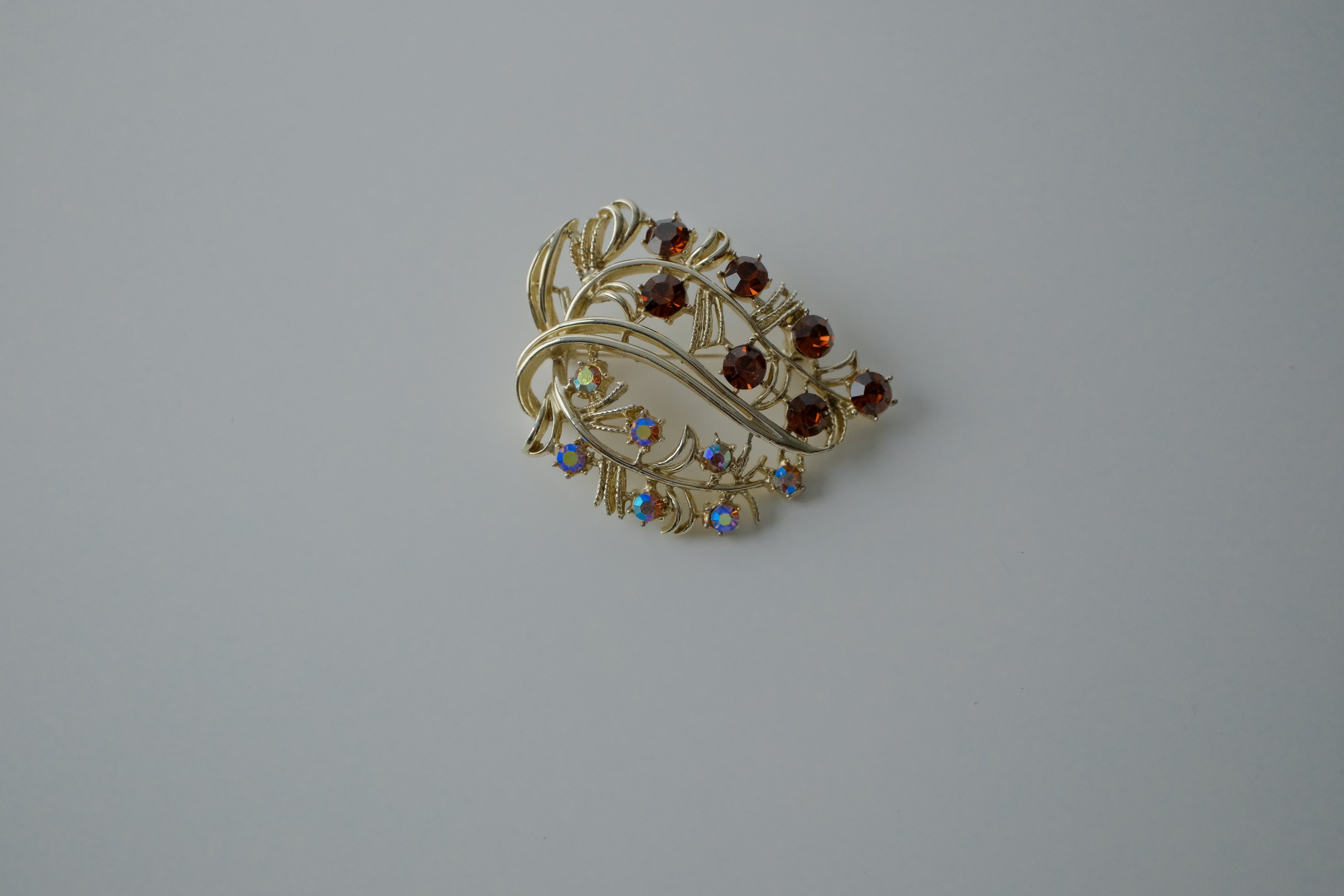 Vintage Coro Rhinestone Brooch