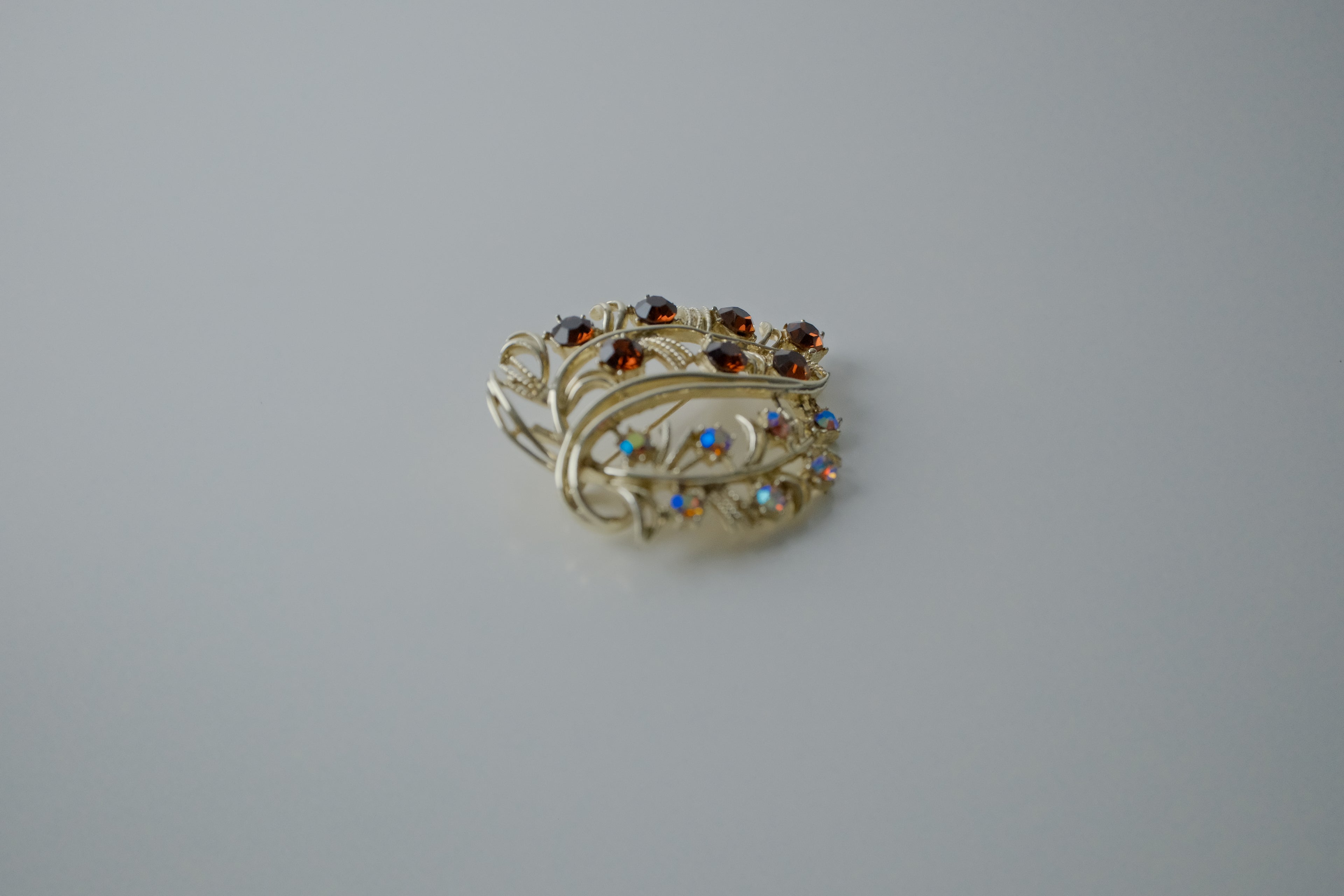 Vintage Coro Rhinestone Brooch