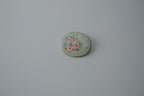 Vintage Hand Painted Rose Brooch