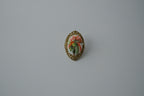 Vintage Hand Painted Bouquet Brooch