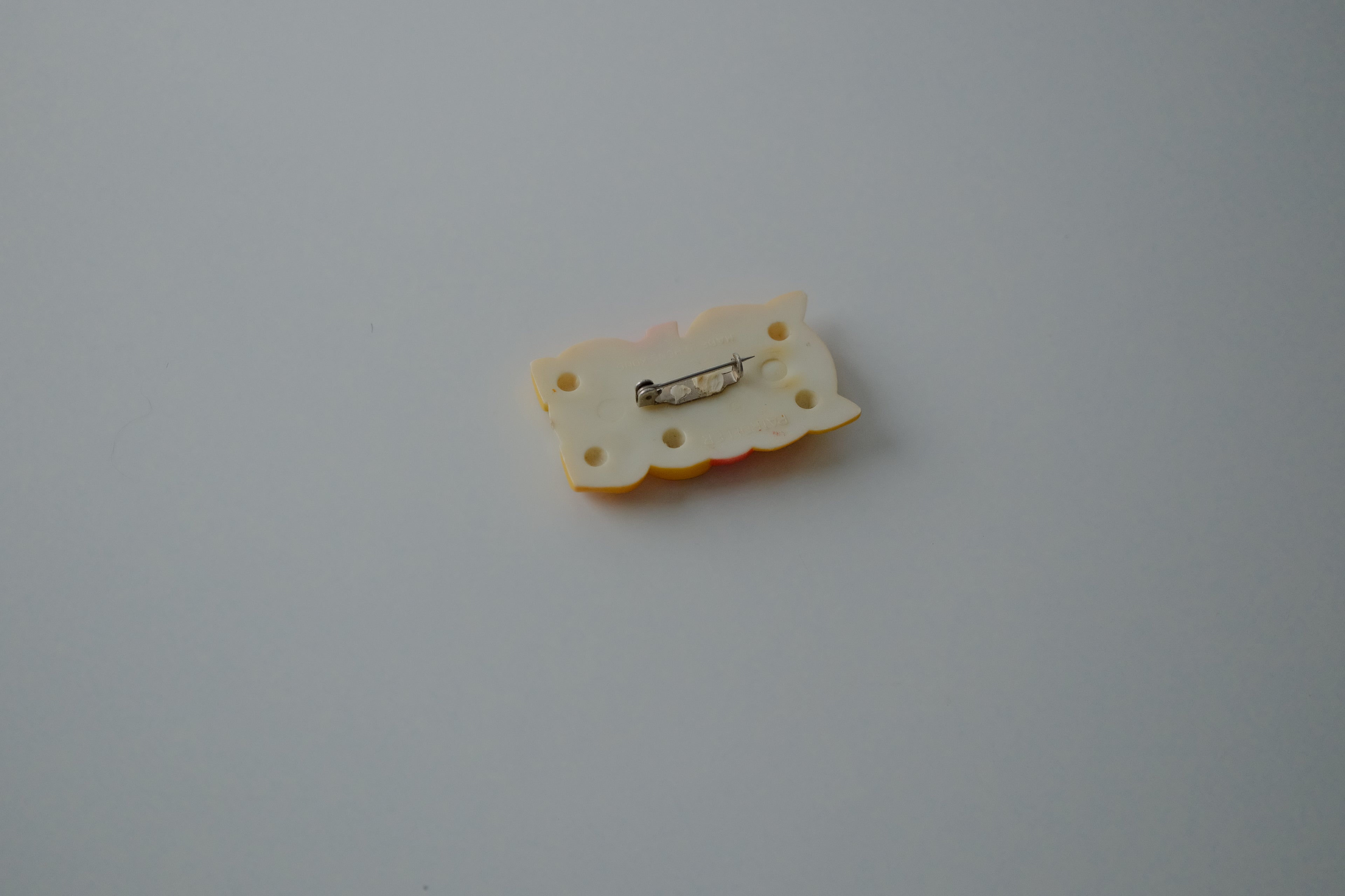 Vintage Cat with Heart Brooch