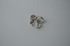 Vintage Silver Rhinestone Bow Brooch