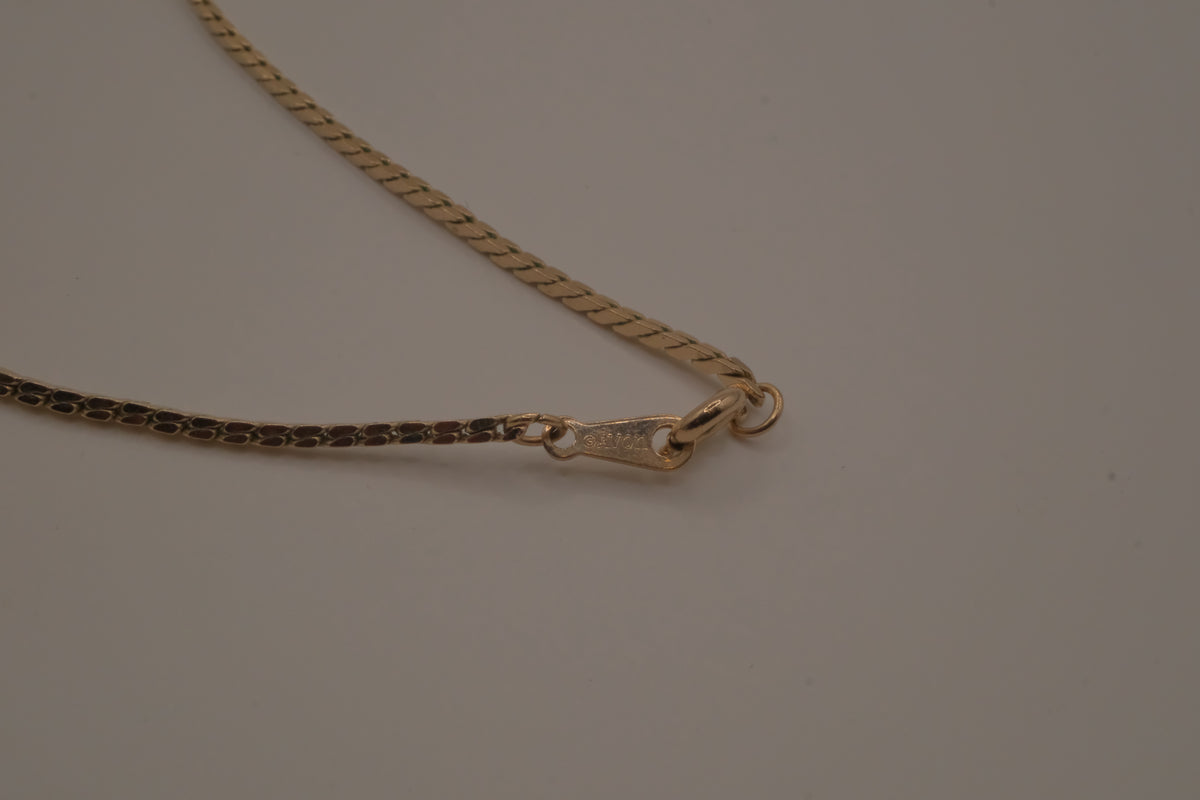 Vintage Avon herringbone pattern chain necklaces&nbsp;