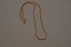 14K GP flat chain necklace