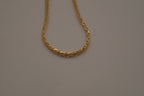 14K GP flat chain necklace